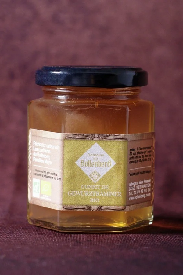Confit de vin d’Alsace Gewurztraminer Bio 220g