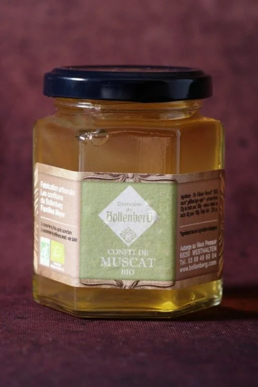 Confit de vin d’Alsace Muscat Bio 220g