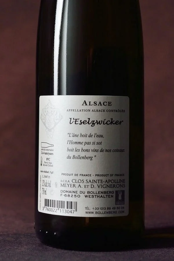Alsace Eselzwicker Tradition Bio (750ml) – Image 3