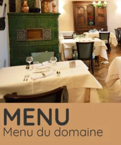 Auberge Au Vieux Pressoir - Menu du domaine