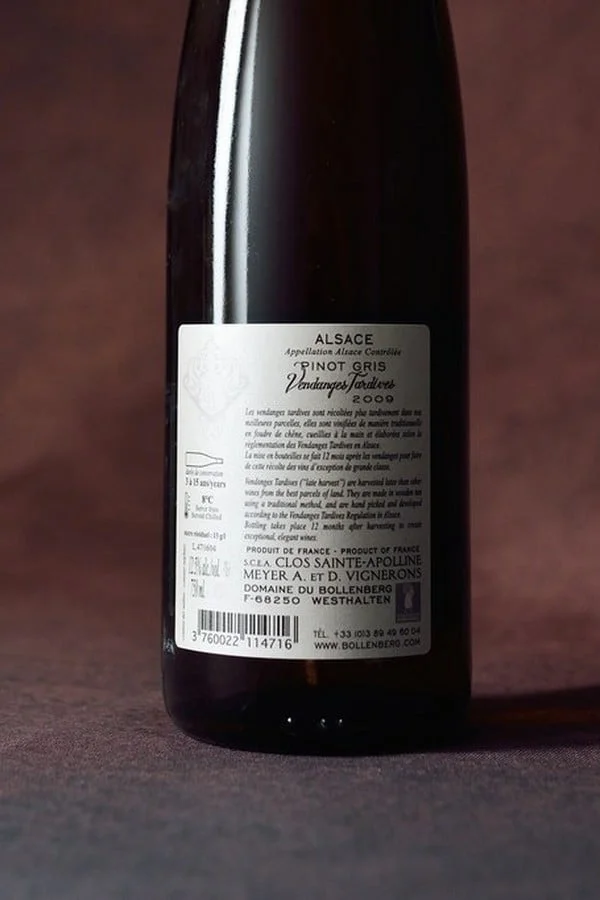 Alsace Pinot Gris Vendanges Tardives 2011 (750ml) – Image 2